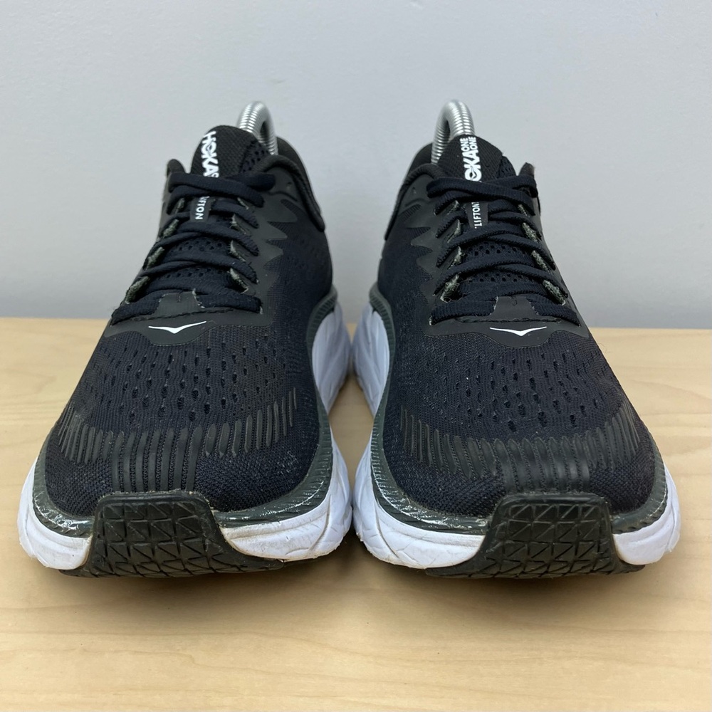 Hoka One One Women’s Size 7.0 Clifton 7 Black & White Athletic Running Shoes - Picture 5 of 10